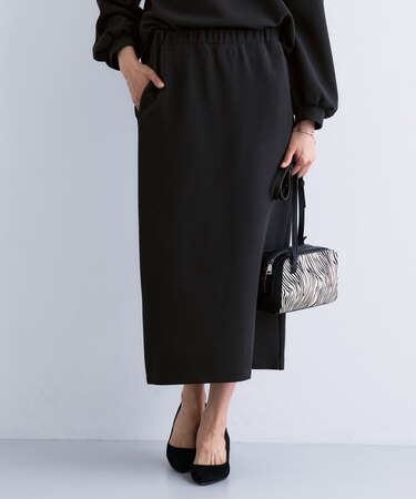 【SETUP可能/Iライン】ダンボールジャージスカート