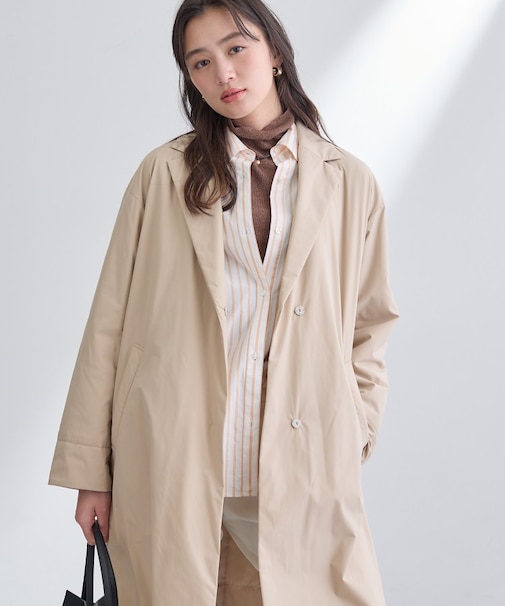 【超軽量／蓄熱】ライトパフチェスターコート