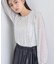 【袖コンシャス】シアードットブラウス