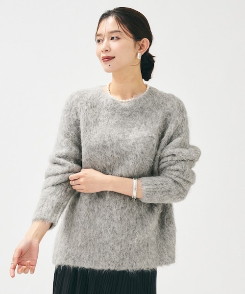 極美品★Drawer★ふわふわアルパカシャギーブルゾン★フーディ アルパカ混シャギー プルオーバー｜ワールドアウトレットの