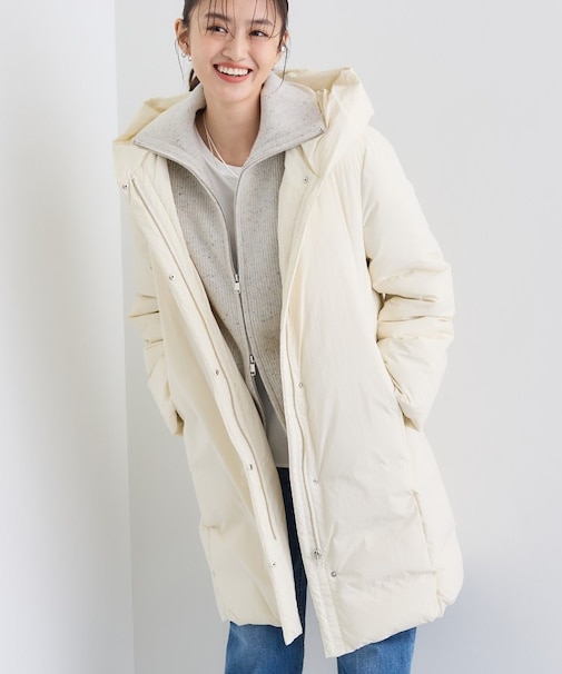 【撥水／洗える】ステッチレス ロングダウンコート