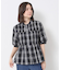 チェック2wayブラウス
