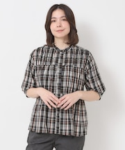 チェック2wayブラウス