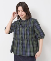 チェック2wayブラウス