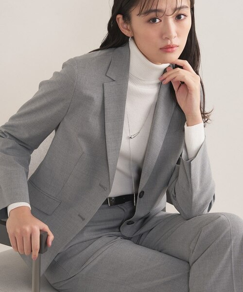 ウール混／スーツ】テーラードカラージャケット｜ワールドアウトレット