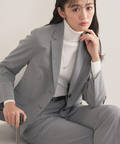 【ウール混／スーツ】テーラードカラージャケット