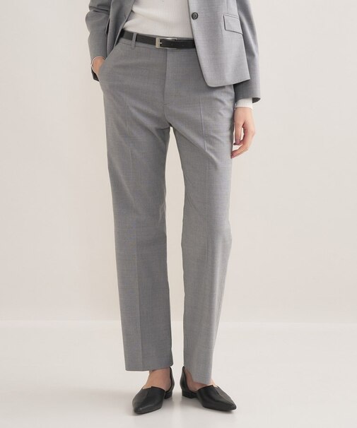 【ウール混／スーツ】ストレートパンツ