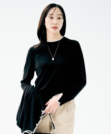 【アンサンブル可/洗える】ウォームスパンニット