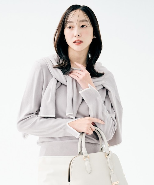 【アンサンブル可/洗える】ウォームスパンニット