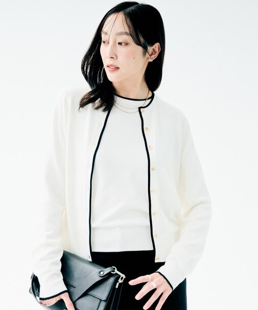 【アンサンブル可/洗える】ウォームスパン カーディガン