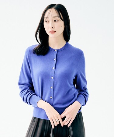 【アンサンブル可/洗える】ウォームスパン カーディガン