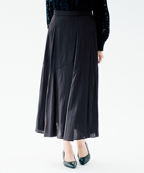 【洗える/後ろウエストゴム】ロングスカート