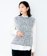 ファンシーツィードライクベスト