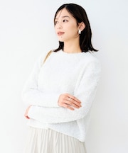 リラックスツィード調ニット