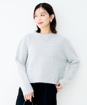 リラックスツィード調ニット