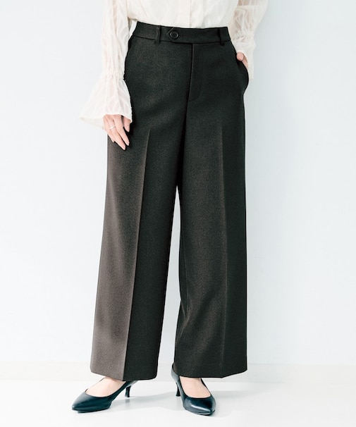 杢調ワイドパンツ