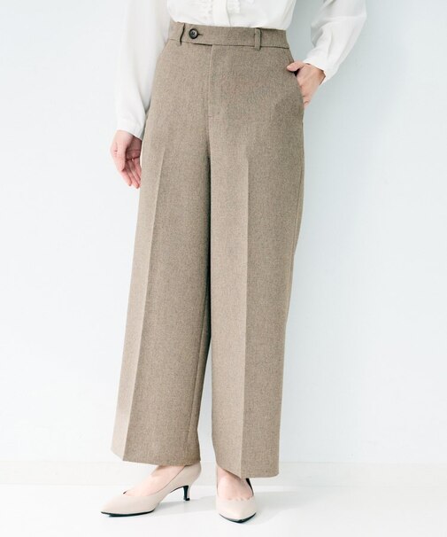 杢調ワイドパンツ