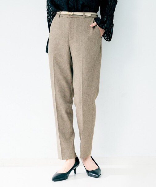 杢調テーパードパンツ