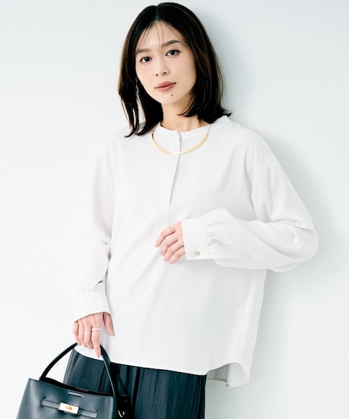フロントディティールブラウス