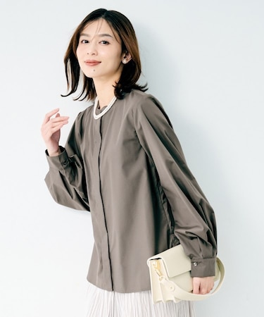 シルキータックブラウス