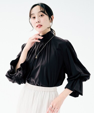 【セレモニー/華やか】2WAYボウタイブラウス