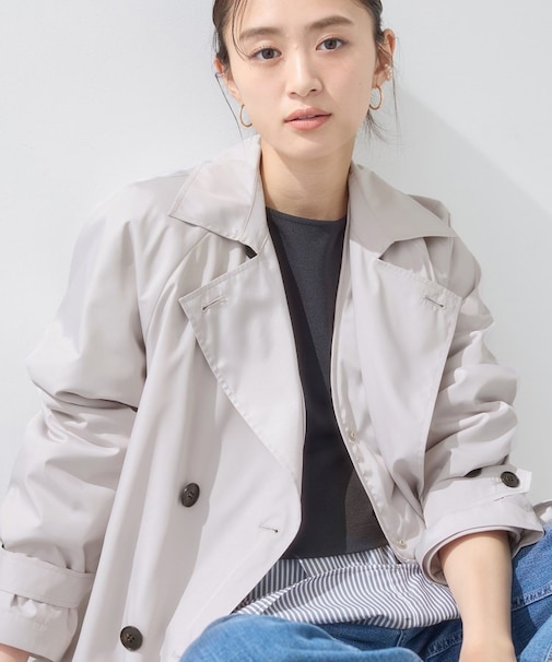 【撥水／UVケア／2WAY】超軽量ライナー付ライトトレンチコート