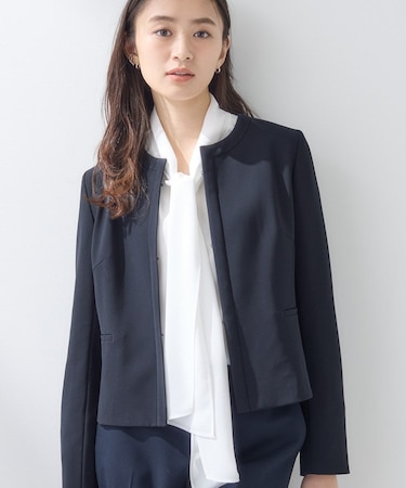 【上品光沢／セレモニー／SETUP可能】切り替えデザインジャケット