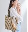 【WEB限定カラー／A4収納】柄ニットバッグ