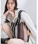 【WEB限定カラー／A4収納】柄ニットバッグ