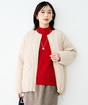 タフタノーカラーコート