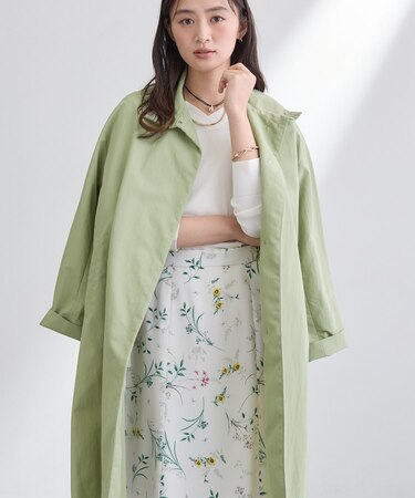 【撥水／軽量】ミニマル スタンドカラーコート