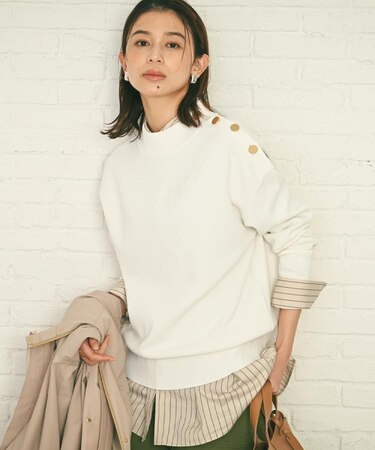 【春先におすすめ/洗える】ミラノリブニット