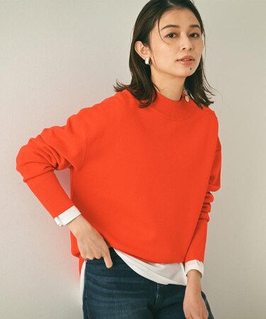 【春先におすすめ/洗える】ミラノリブニット