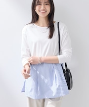 【レイヤードにおすすめ】切り替えデザイントップス