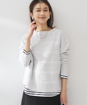 【ゆったり/洗える】クロップドニットプルオーバー