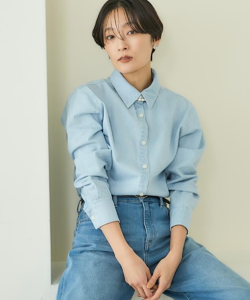 ライトウェイトデニムブラウス