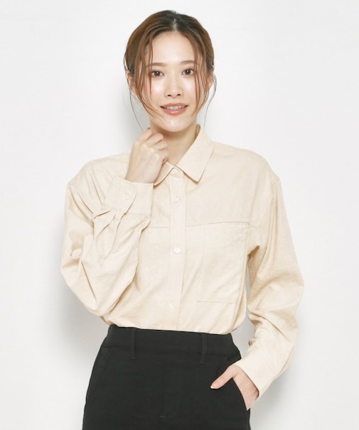 スエードライクシャツ