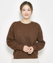 ふくれジャガードニット