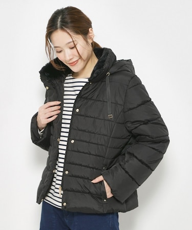 衿ファーショートコート