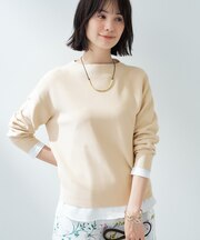 【洗える／無縫製】リラックスシルエットニット