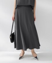 【セットアップ可/接触冷感/遮熱】リラクシーフレアスカート