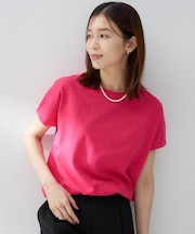 【9色展開/アンサンブル可/洗える】コットンベーシックニット