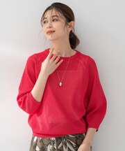 【洗える/ゆったり】クルーネックドライニット