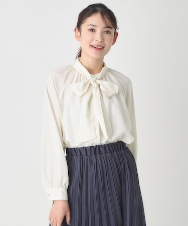 フィブリルサテン2WAYブラウス