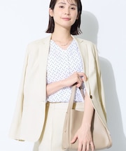 【SETUP可能／快適／シワになりにくい】リネンライクジャケット