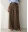 ウーステッドワイドシルエットパンツ