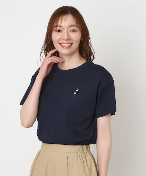 キャットラインストーンTシャツ