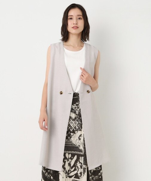 メッシュロングジレ