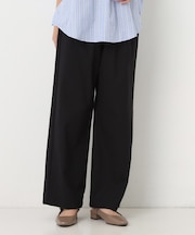 綿麻ギャザーストレートパンツ