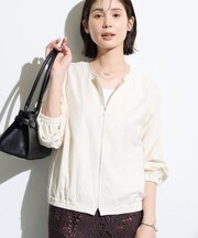 【キレイめ】シンプルノーカラーブルゾン